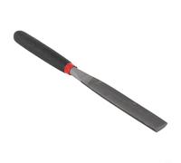 Linnkyfloa Mini lima de acero para piedra, vidrio, tallado de metal, 118 mm de longitud, vástago de 5 mm de diámetro, varios tipos de grano (plano, redondo, medio redondo) - para lima plana)