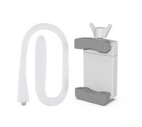 Linnkyfloa Monitor de bebé flexible con cuello de cisne con clip fuerte, soporte compatible con cuna, ángulo de visión ajustable de ABS, blanco, paquete de 2