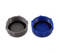 Linnkyfloa P6d1158 Tapa de válvula de drenaje de piscina Piezas a prueba de fugas P01006 2 piezas azul gris para piscinas de tierra de repuesto Coleman Nylon por encima de P6h1158