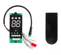Linnkyfloa Pantalla para Xiaomi Monitor Scooter con Lite Negro Panel Accesorio 4 Real- 2do Interruptor Digital Reemplazo para Tablero