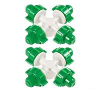 Linnkyfloa Paquete de 2 pulverizadores nebulizadores de presión ajustable para invernaderos y sistemas de riego por goteo - 40-90 L/H, presión de 2.0-4.0 kg, boquillas de ingeniería PP+