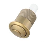 Linnkyfloa Para botón de inodoro de doble descarga para Siamp 34455009 para Skipper 45 Gold Round Cistern Push Button ABS Water Saving Tank Replacement DIY