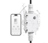 Linnkyfloa Para la caja de conexiones elegante al aire libre que apoya la gama actual ajustable 1-16A con para Wifi y poder en tiempo real