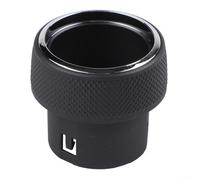 Linnkyfloa Perilla de control de CA de repuesto de ABS de larga duración y botón de radio para Grand WK2 2014-2021, ajuste preciso, moldura exterior negra para función sin costuras (A-1)