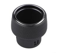 Linnkyfloa Perilla de control de CA de repuesto de ABS de larga duración y botón de radio para Grand WK2 2014-2021, ajuste preciso, moldura exterior negra para función sin costuras (A-2)