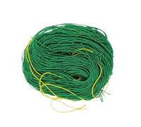 Linnkyfloa Red de enrejado de jardín verde de 3 x 3 m/3 x 4 m, malla resistente para soporte de plantas, verduras trepadoras como tomates, pepinos, frijoles y melones (3 fortalecidos)
