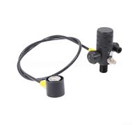Linnkyfloa Regulador de buceo M18x1.5 Primera etapa con giro de 360°, válvula reductora de presión del cilindro de buceo de 5000 PSI, manguera de 36 pulgadas incluida (CRF158)