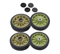 Linnkyfloa Ruedas de repuesto para cortacésped Honda HR214, HRU214, HRU215, 200 mm, metal y plástico, kit de ruedas delanteras y traseras (paquete de 4)