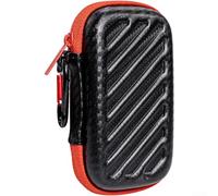 Linnkyfloa San-Disk E30 E60 E61 E80 SSD, bolsa de almacenamiento portátil de EVA con cremallera, bolsa protectora a prueba de golpes para unidades de estado externas, negro (negro-PU)