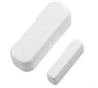 Linnkyfloa Sensor inalámbrico de puerta y ventana para aplicación Smart Home, alarma de contacto magnética de 2.4 GHz con control de voz, alertas instantáneas, puerta de enlace compatible requerida