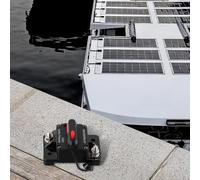 Linnkyfloa Soporte de disyuntor de reinicio manual de 100 A con clasificación IP67 y carcasa ignífuga UL 94V0 para sistemas de energía solar de 12 a 48 V CC, marino, RV, barco