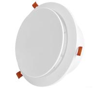 Linnkyfloa Techo redondo ajustable con pantalla de malla extraíble, difusor ABS de 4 pulgadas con clip de bloqueo HVAC, cocina, baño y salida de secadora, blanco (100 mm 115 mm)