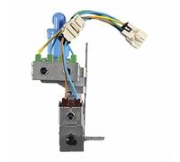 Linnkyfloa Válvula de entrada de agua 5304525994 Control táctil automático de metal Circuito de 1 vía compatible con refrigerador, máquina de hielo y dispensador de agua, azul, 25 x 14 x 6 cm