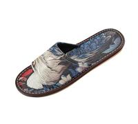 Linnyio Acuarela Obra De Arte áGuila Calva Chanclas de Viaje para JóVenes Ligeras Sandalias de Punta Abierta Antideslizantes para Uso Exterior Hombres Mujeres