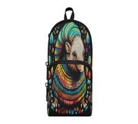 Linnyio Armadillo De Obra De Arte Elegante Estuche para Lápices Bolsas para Bolígrafos Tipo Mochila Escolar Divertidas para Niños