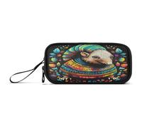 Linnyio Armadillo De Obra De Arte Elegante Estuche para Lápices, Estuche para Bolígrafos Estudiantes para Niñas y Niños de la Escuela