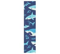 Linnyio Ballena De OcéAno Azul De Dibujos Animados Láminas de Lija Gráfica para Skate Longboard,Sin Burbujas,Cintas Antideslizantes para Adolescentes