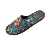 Linnyio Cool Cartoon Leones Chanclas de Viaje para JóVenes Ligeras Sandalias de Punta Abierta Antideslizantes para Uso Exterior Hombres Mujeres