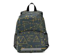Linnyio Diagramas De MatemáTicas FóRmulas Oscuro Mochila Preescolar para Niños de 3 a 8 Años,Mochila Escolar con Diseño de Dibujos Animados para Niños