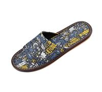 Linnyio Dibujos Animados Doodle Perrito Chanclas de Viaje para JóVenes Ligeras Sandalias de Punta Abierta Antideslizantes para Uso Exterior Hombres Mujeres