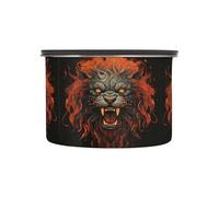 Linnyio Enojado Disparó El LeóN Recipientes para Almacenar Café,Tarros Botes para Alimentos,Ideales para La Encimera Cocina,Perfectos para Azúcar Harina Té Caramelos