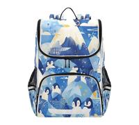Linnyio Esqueletos Negro Circular úNico Mochila Escolar de Gran Capacidad para Niñas y Niños