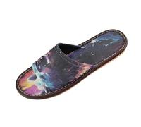 Linnyio FantasíA PúRpura Oso Perrito Chanclas de Viaje para JóVenes Ligeras Sandalias de Punta Abierta Antideslizantes para Uso Exterior Hombres Mujeres