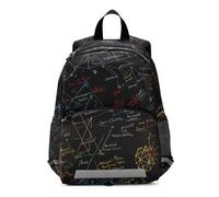 Linnyio FóRmulas MatemáTicas Colorido Negro Mochila Preescolar para Niños de 3 a 8 Años,Mochila Escolar con Diseño de Dibujos Animados para Niños