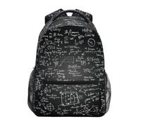 Linnyio FóRmulas MatemáTicas Creativas Mochila Escolar para Niñas y Niños,Mochilas para Libros y Bolsos con Estilo para Estudiantes