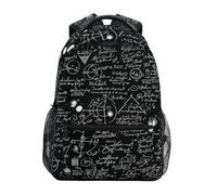 Linnyio FóRmulas MatemáTicas Creativas Negro Blanco Mochila Escolar para Niñas y Niños,Mochilas para Libros y Bolsos con Estilo para Estudiantes