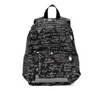 Linnyio FóRmulas MatemáTicas Creativas Negro Blanco Mochila Preescolar para Niños de 3 a 8 Años,Mochila Escolar con Diseño de Dibujos Animados para Niños