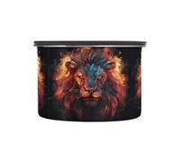 Linnyio Fresco Despedido Animal LeóN Recipientes para Almacenar Café,Tarros Botes para Alimentos,Ideales para La Encimera Cocina,Perfectos para Azúcar Harina Té Caramelos