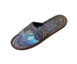 Linnyio HoróScopo Azul MontañA Chanclas de Viaje para JóVenes Ligeras Sandalias de Punta Abierta Antideslizantes para Uso Exterior Hombres Mujeres