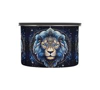 Linnyio LeóN Fresco Azul Recipientes para Almacenar Café,Tarros Botes para Alimentos,Ideales para La Encimera Cocina,Perfectos para Azúcar Harina Té Caramelos