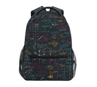 Linnyio MatemáTicas Colorido ArtíStico Creativo Mochila Escolar para Niñas y Niños,Mochilas para Libros y Bolsos con Estilo para Estudiantes