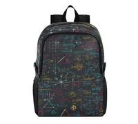Linnyio MatemáTicas Colorido ArtíStico Creativo Mochila Plegable Impermeable y Ligera para Senderismo y Viajes,Compactable para Actividades al Aire Libre