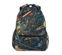 Linnyio MatemáTicas Planetas Espacio CóSmico Mochila Escolar para Niñas y Niños,Mochilas para Libros y Bolsos con Estilo para Estudiantes
