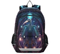Linnyio PelíCano Azul Fresco Abstracto Mochila Escolar para Estudiantes,Mochila para Niños y Adolescentes Ideal para Viajes