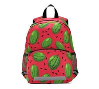 Linnyio SandíAs Rojo Verde Vibrante Mochila Preescolar para Niños de 3 a 8 Años,Mochila Escolar con Diseño de Dibujos Animados para Niños