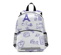 Linnyio Torre Eiffel Parisina FrancéS Azul Mochila Preescolar para Niños de 3 a 8 Años,Mochila Escolar con Diseño de Dibujos Animados para Niños
