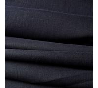 Lino Natural - Tela 100% lino puro - Gran textura - Estructura granulada - 20 colores - Por metro (Azul marino oscuro)