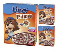 Lino Pillows con relleno de lino Lada oscuro Muesli cereales 250 gramos x 3 cajas