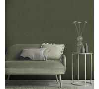 Lino Serenity Bosque Verde Vinilo Papel Pintado Erismann 1051036 Moderno Textura
