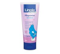 Linola Loción de cuidado para bebés y niños sensible, 1 x 200 ml, para cara y cuerpo, crema nutritiva para la piel sensible de bebés y niños