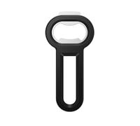 Linoroso Abrebotellas Magnético 2 en 1 - Herramienta Práctica para Cerveza y Bebidas en Lata, Imán para Nevera para Almacenamiento, Ideal para el Hogar, Restaurantes, Bares - Negro - 1 Unidad