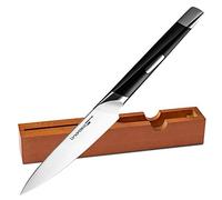 linoroso Cuchillo de pelar - 4.5 pulgadas Forjado alemán ThyssenKrupp Cuchillo pequeño de acero con alto carbono - Serie MAKO