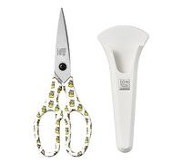 Linoroso Tijeras de cocina profesionales Tijera Acero Inoxidable Ultra Afiladas con soporte magnético fabricadas con acero japonés 4034 Tijeras cocina resistentes para Pollo Pescado Carne Aves - Tigre