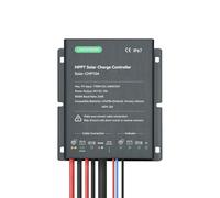 LINOVISION Controlador de carga solar MPPT 12V/24V 10A con control remoto RS485 y acceso a la nube para sistema de cámara solar, farola, remolque solar