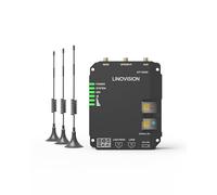 LINOVISION Industrial 4G LTE Cat4 Router Celular con Wi-Fi, Señal Mejorada para Sitios Remotos, Doble Ranura SIM, DTU Gateway para Dispositivos RS485, Sensores IoT, M2M, Vehículos