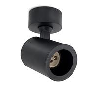 linovum Tenjo - Foco de techo (1 foco, redondo, orientable, para GU10), color negro